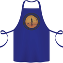 Paddleboarding & Beer Funny Paddleboard Cotton Apron 100% Organic Royal Blue