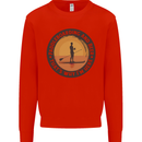 Paddleboarding & Beer Funny Paddleboard Kids Sweatshirt Jumper Bright Red