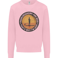 Paddleboarding & Beer Funny Paddleboard Kids Sweatshirt Jumper Light Pink