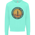 Paddleboarding & Beer Funny Paddleboard Kids Sweatshirt Jumper Peppermint