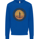 Paddleboarding & Beer Funny Paddleboard Kids Sweatshirt Jumper Royal Blue