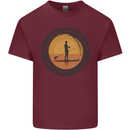 Paddleboarding & Beer Funny Paddleboard Mens Cotton T-Shirt Tee Top Maroon
