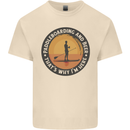 Paddleboarding & Beer Funny Paddleboard Mens Cotton T-Shirt Tee Top Natural