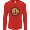 Paddleboarding & Beer Funny Paddleboard Mens Long Sleeve T-Shirt Red