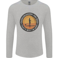Paddleboarding & Beer Funny Paddleboard Mens Long Sleeve T-Shirt Sports Grey