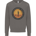 Paddleboarding & Beer Funny Paddleboard Mens Sweatshirt Jumper Charcoal