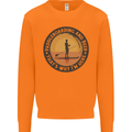 Paddleboarding & Beer Funny Paddleboard Mens Sweatshirt Jumper Orange