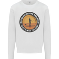 Paddleboarding & Beer Funny Paddleboard Mens Sweatshirt Jumper White