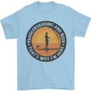 Paddleboarding & Beer Funny Paddleboard Mens T-Shirt 100% Cotton Light Blue