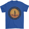 Paddleboarding & Beer Funny Paddleboard Mens T-Shirt 100% Cotton Royal Blue