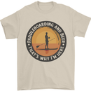 Paddleboarding & Beer Funny Paddleboard Mens T-Shirt 100% Cotton Sand