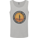 Paddleboarding & Beer Funny Paddleboard Mens Vest Tank Top Sports Grey
