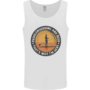Paddleboarding & Beer Funny Paddleboard Mens Vest Tank Top White