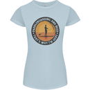 Paddleboarding & Beer Funny Paddleboard Womens Petite Cut T-Shirt Light Blue