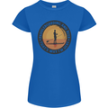 Paddleboarding & Beer Funny Paddleboard Womens Petite Cut T-Shirt Royal Blue
