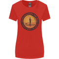 Paddleboarding & Beer Funny Paddleboard Womens Wider Cut T-Shirt Red