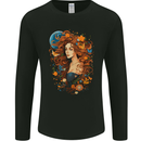 Pagan Woman of the Earth Stonehenge Druid Mens Long Sleeve T-Shirt Black