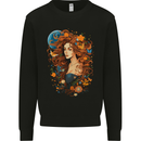 Pagan Woman of the Earth Stonehenge Druid Mens Sweatshirt Jumper Black