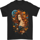 Pagan Woman of the Earth Stonehenge Druid Mens T-Shirt 100% Cotton Black