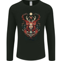 Pagan Woman of the Earth Stonehenge Druid Skulls Mens Long Sleeve T-Shirt Black