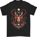 Pagan Woman of the Earth Stonehenge Druid Skulls Mens T-Shirt 100% Cotton Black
