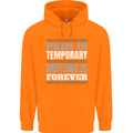 Pain Is Temporary Gym Quote Bodybuilding Childrens Kids Hoodie Orange