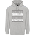 Pain Is Temporary Gym Quote Bodybuilding Childrens Kids Hoodie Sports Grey