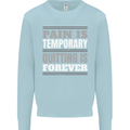 Pain Is Temporary Gym Quote Bodybuilding Kids Sweatshirt Jumper Light Blue