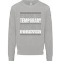 Pain Is Temporary Gym Quote Bodybuilding Kids Sweatshirt Jumper Sports Grey