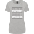 Pain Is Temporary Gym Quote Bodybuilding Womens Wider Cut T-Shirt Sports Grey
