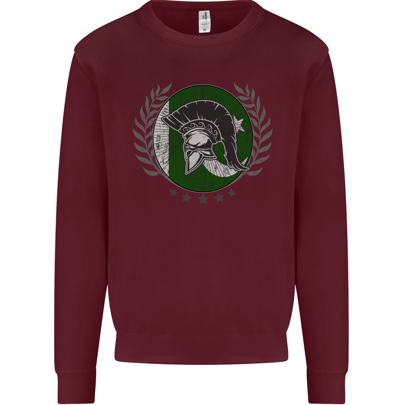 Pakistan Bodybuilding Gym Training Pakistani Kids Sweatshirt Jumper Maroon