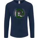 Pakistan Bodybuilding Gym Training Pakistani Mens Long Sleeve T-Shirt Navy Blue