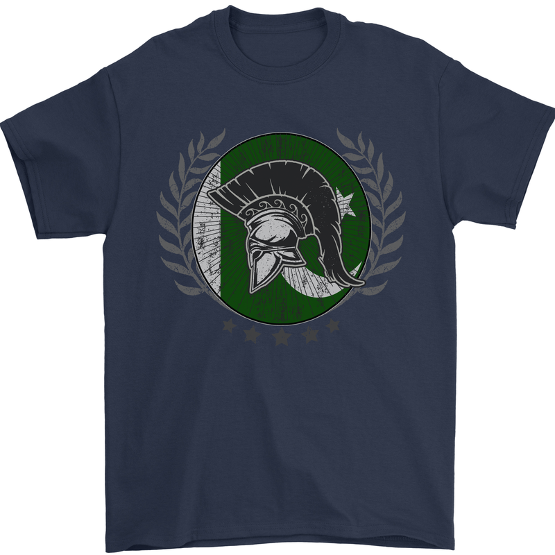 Pakistan Bodybuilding Gym Training Pakistani Mens T-Shirt 100% Cotton Navy Blue