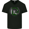 Pakistan Bodybuilding Gym Training Pakistani Mens V-Neck Cotton T-Shirt Black