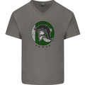 Pakistan Bodybuilding Gym Training Pakistani Mens V-Neck Cotton T-Shirt Charcoal