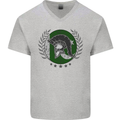 Pakistan Bodybuilding Gym Training Pakistani Mens V-Neck Cotton T-Shirt Sports Grey