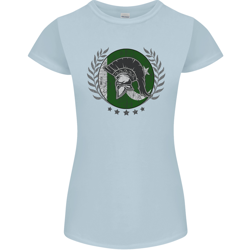 Pakistan Bodybuilding Gym Training Pakistani Womens Petite Cut T-Shirt Light Blue