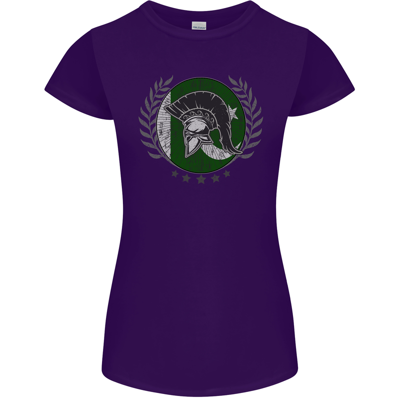 Pakistan Bodybuilding Gym Training Pakistani Womens Petite Cut T-Shirt Purple
