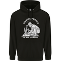 Palaeontology Finding Fossils is My Cardio Childrens Kids Hoodie Black