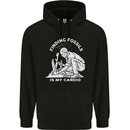Palaeontology Finding Fossils is My Cardio Childrens Kids Hoodie Black