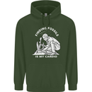 Palaeontology Finding Fossils is My Cardio Childrens Kids Hoodie Forest Green