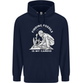 Palaeontology Finding Fossils is My Cardio Childrens Kids Hoodie Navy Blue