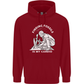 Palaeontology Finding Fossils is My Cardio Childrens Kids Hoodie Red