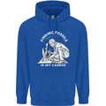 Palaeontology Finding Fossils is My Cardio Childrens Kids Hoodie Royal Blue
