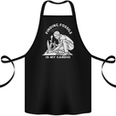 Palaeontology Finding Fossils is My Cardio Cotton Apron 100% Organic Black