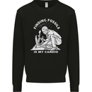 Palaeontology Finding Fossils is My Cardio Kids Sweatshirt Jumper Black