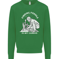 Palaeontology Finding Fossils is My Cardio Kids Sweatshirt Jumper Irish Green