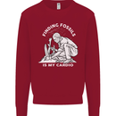 Palaeontology Finding Fossils is My Cardio Kids Sweatshirt Jumper Red