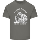 Palaeontology Finding Fossils is My Cardio Kids T-Shirt Childrens Charcoal
