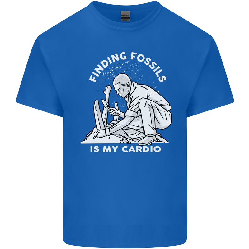 Palaeontology Finding Fossils is My Cardio Kids T-Shirt Childrens Royal Blue